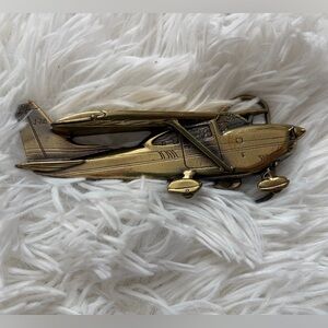Vintage 1980 Great American Buckle Co J-718 Airplane Belt Buckle Aviation Cessna